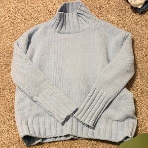 Philosophy Light Blue Turtleneck Sweater
